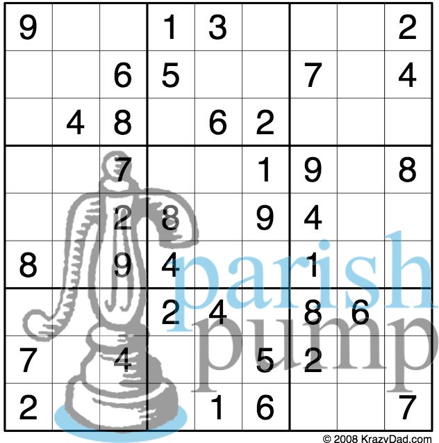 pp sudoku easy grid parish pump ltd