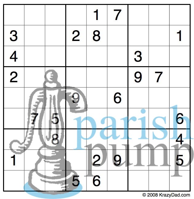pp sudoku medium grid may17 parish pump ltd