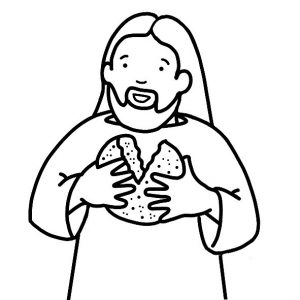 Artwork – Jesus breaking bread – nov18 dn – Parish Pump Ltd