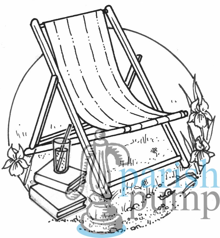 Garden deckchair artwork 201507 Parish Pump Ltd
